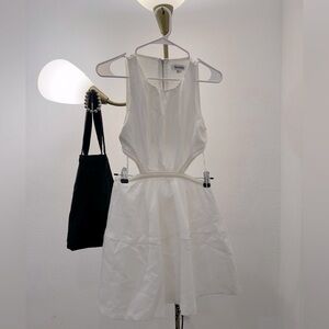 Thats So Fetch white backless cutout dress